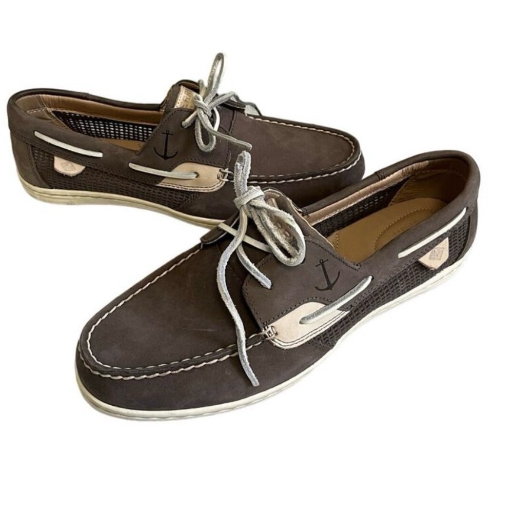 Sperry Women's 9.5 M Koifish Boat Shoe Gray Grey Non-marking Flats Loafers